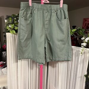 GAP Men's Olive Flat Front Shorts